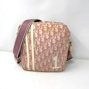 Dior Pink Trotter Monogram Crossbody Bag Vintage Y2K Galliano Diorissimo